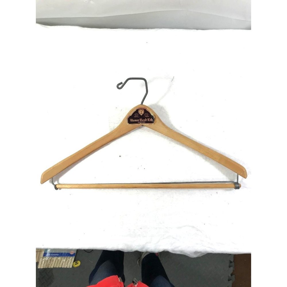 Vintage wooden hanger photo display wall decor